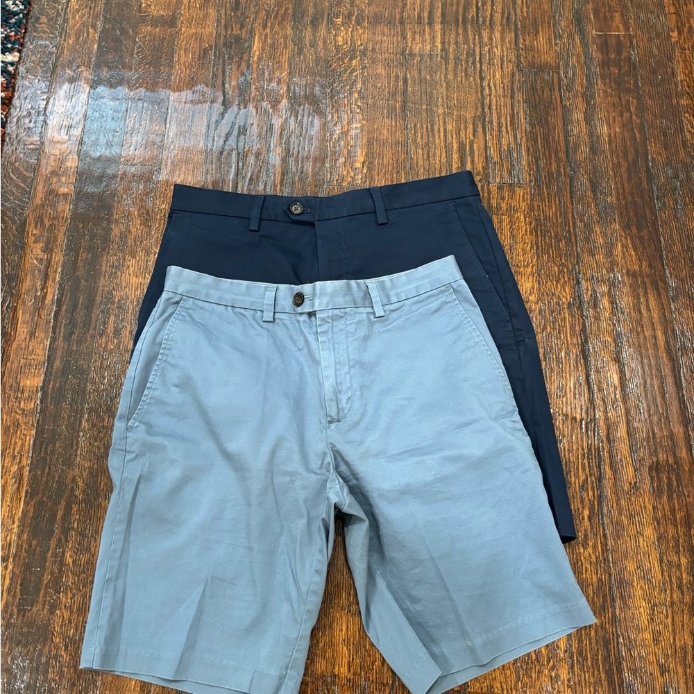 Men's Navy and Gray Shorts